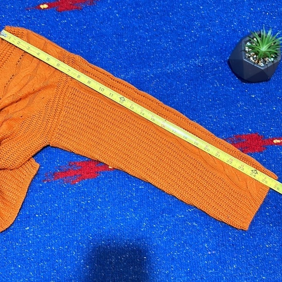 😊 Love by Chesley Sweaters Vneck Pointelle Cable size large - Picture 10 of 11